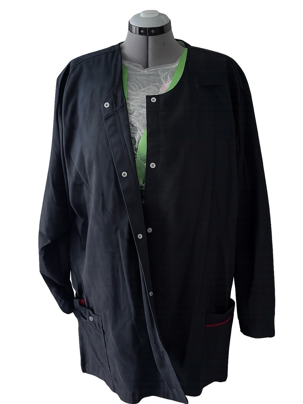 Women’s clinical scrub Snap-Front Utility Jacket